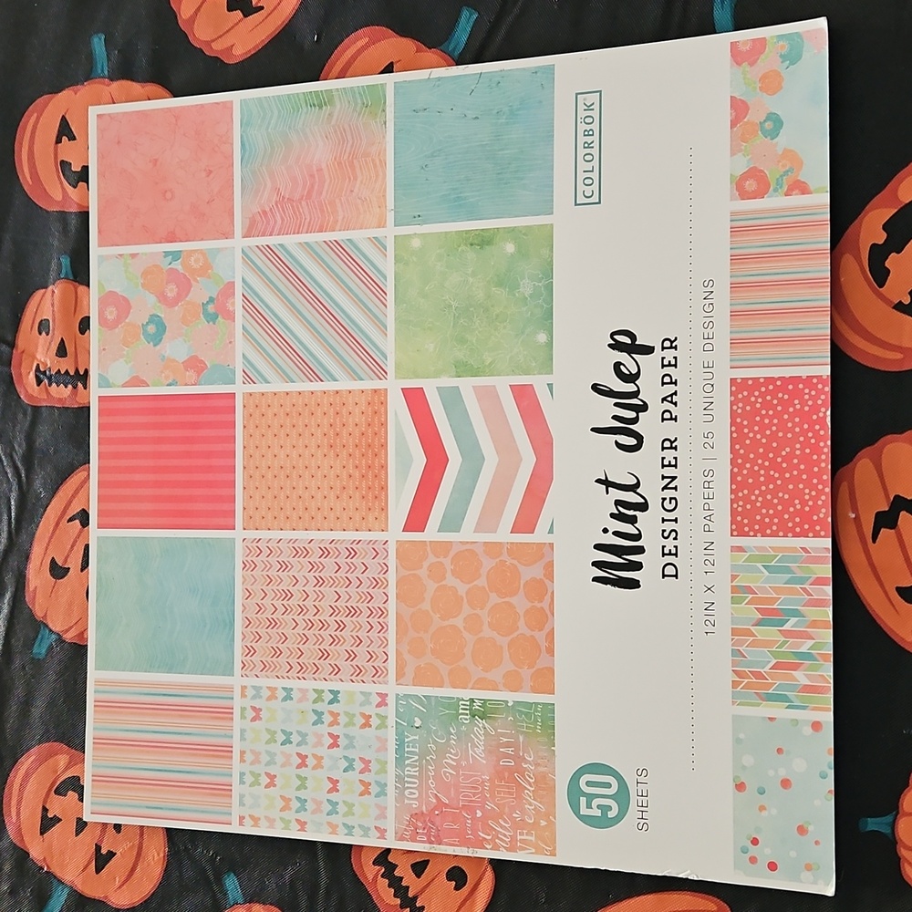 Colorbok Mint Julep Scrapbook Paper